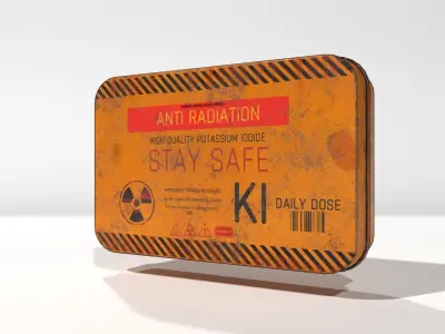 Anti Radiation Meds Low-poly 3D model