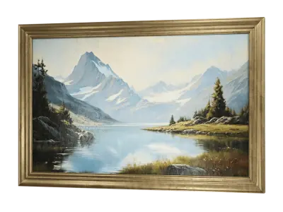  Landscape Wall Art Model, Gold 