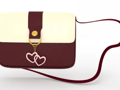 ladies purse bag 3d model 3D model