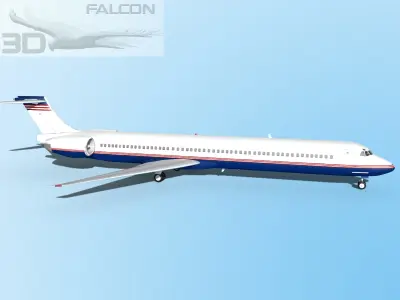 Falcon3D MD-80 Corporate 1 3D model