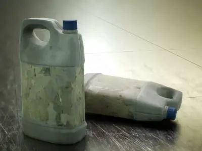 Plastic Can GameReady Low-poly 3D model