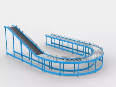 conveyor belt 3D model buy