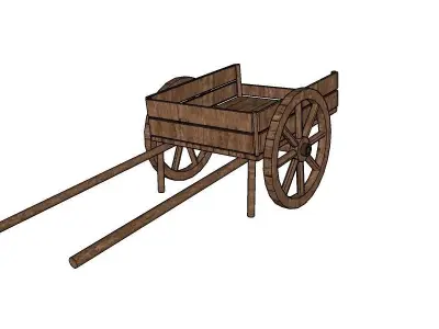 Roman cart 3D model