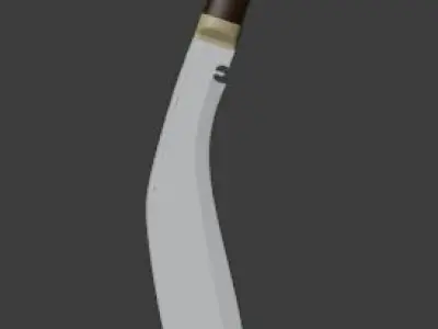 Nepali Legendary War wepon Khukuri Low-poly 3D model