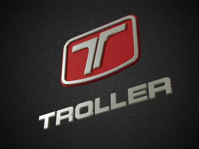 troller logo 3D model