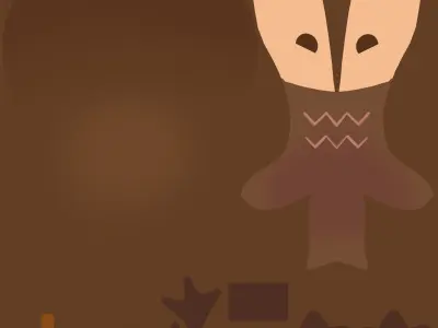 Wooden owls 3D model