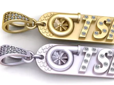 Luxury 14K Gold 3D print model