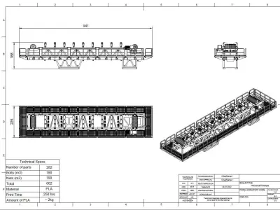 Conveyor 3d Print Ready Model 3D print model
