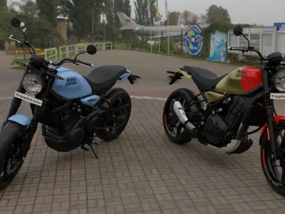 Royal Enfield Guerrilla 450 3D Model 3D model