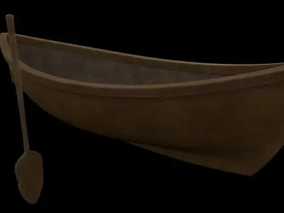 Boat and Boat Pabble 3D model