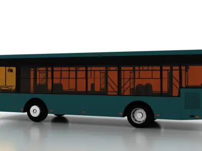 Bus Bogdan A60110 Low-poly 3D model