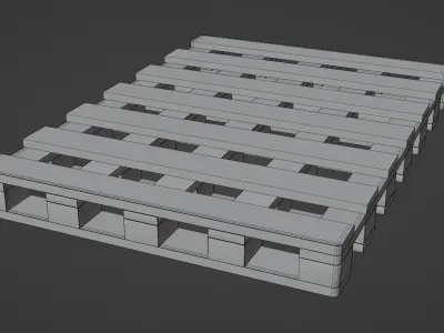 Pallet Low-poly 3D model order