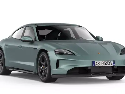 Porsche Taycan 2025 3D model