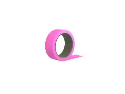 Cartoon Tape v1 006 Low-poly 3D model