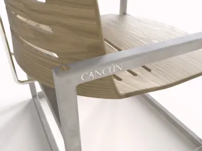 Modern Simple Chair 8K UV map Free low-poly 3D model