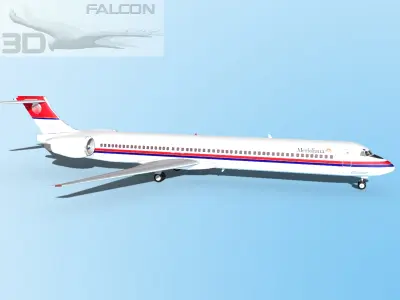 Falcon3D MD-80 Meridiana 3D model