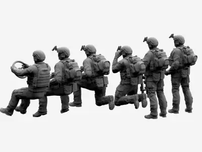US RANGER SOLDIERS 3D print model purchase