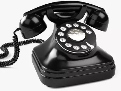 Rotary Dial Phone 3D model