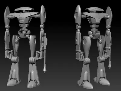 Aqua Droid One12 Scale Articulation STL files 3D print model