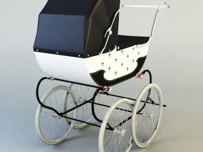 Pram retro 3D model