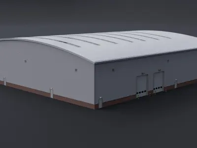 Warehouse 6 Low-poly 3D model