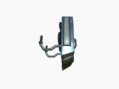 Jetpack F06 Chrome - SciFi Character Design Low-poly 3D model