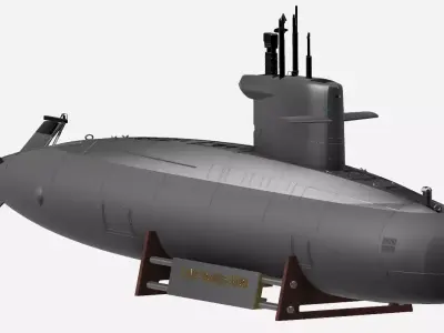 Dutch Walrus class model submarine designed for rc 1-50 scale 3D print model