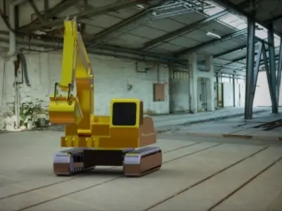 Excavator 3D model get