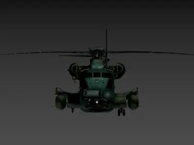 3D model of a military helicopter 3D model