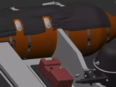 Inflatable Lifeboat 3D Printable 3D print model