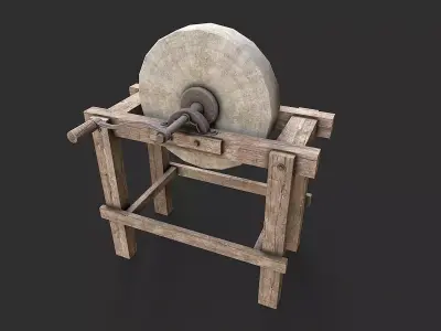Medieval Environment Props 4 Farm Tools Pack 1 Low-poly 3D model