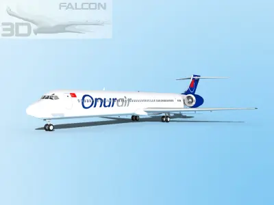 Falcon3D MD-80 Onur Air 3D model