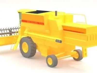 combine toy harvester 3D model