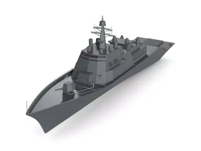 destroyer 3D model PBR