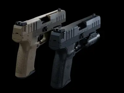 FN Five-Seven MK3 Low-poly 3D model