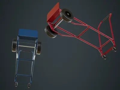 Hand Truck 3A Low-poly 3D model