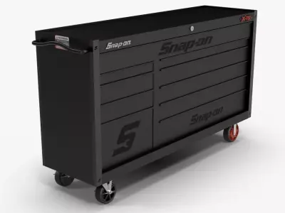 Tool Storage Black Low-poly 3D model