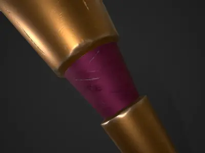 Stylized Spyglass Low-poly 3D model