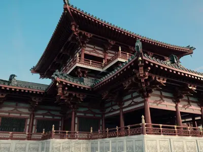 Tang Dynasty Chinese Palace Architecture  Imperial Palace  3D model