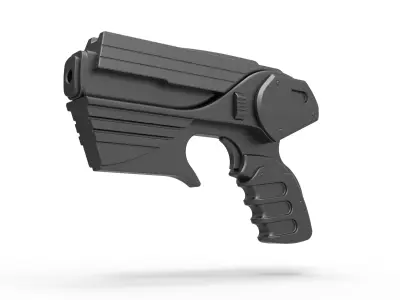 Peacekeeper Pulse Blaster Pistol from Farscape TV series 3D model