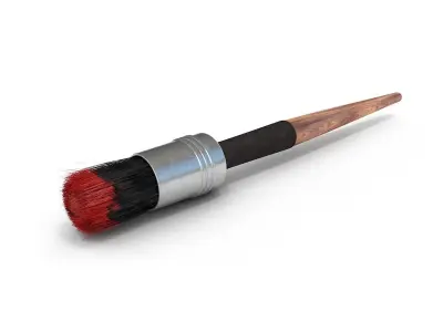 Paint brush 3D model 4