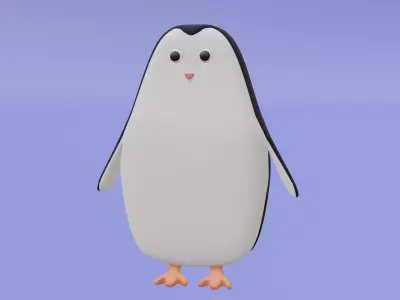 Cute penguin Free 3D model