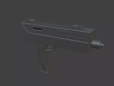 Uzi Submachine Gun Free low-poly 3D model buy