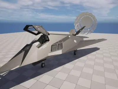 F-117 Nighthawk Stealth Jet  3D model