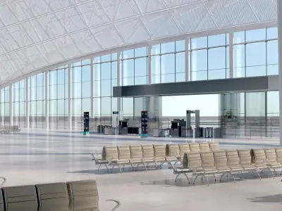 Airport building 3D model
