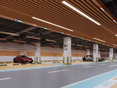 Underground Parking 3D model