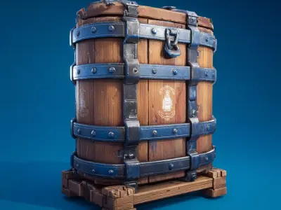 Free Stylized Items LowPoly Free low-poly 3D model