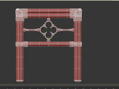 Square Accent Table Mimi by Celerie Kemble 3D model