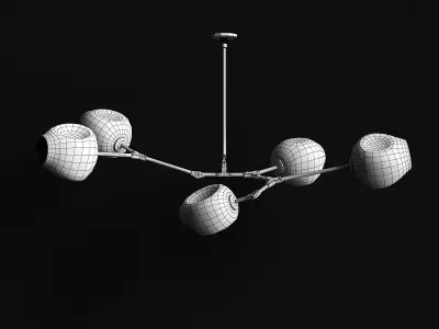 Branching bubble 5 lamps 3D model purchase
