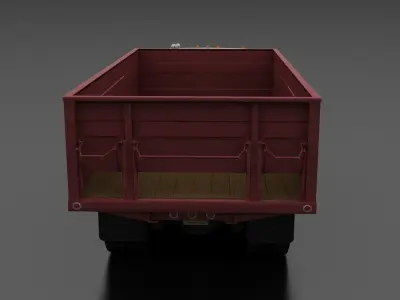 C-Series C-800 Grain Truck Tandem Axle 1970 Low-poly 3D model